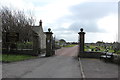 Gateway at Troon Cemetery in KA10 7BX