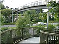 Footbridge over the A467 at Bassaleg in NP10 8LB