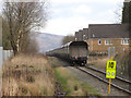 Coal train leaving Hirwaun in CF44 9NY