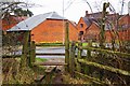 North Worcestershire Path - stile onto Houndsfield Lane, Drakes Cross, Worcs in B47 5EG