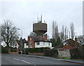 Houses and water tower, Barwell in LE9 7HJ