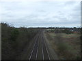 Railway towards Leicester in LE9 7SR