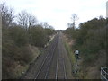 Railway towards Leicester in LE9 7SA