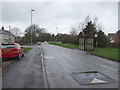 Bus stop and shelter on Wykin Road, Hinckley in LE10 0FF
