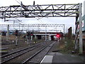 Railway heading south east from Nuneaton Railway Station in CV11 4BL