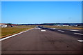 The south end of the runway at Aberdeen Airport in AB21 9TX