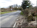 Looking along Rocky Lane from bridleway junction in RH15 0ZJ