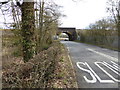 Railway bridge over Rocky Lane without train in RH15 0ZJ