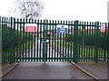 School gates, Higham Lane School in CV10 0DH
