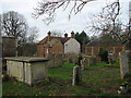 In Potton churchyard in SG19 2PR