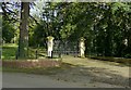 Gateway to Gaddesby Hall in LE7 4WL