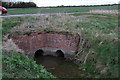 Double culvert on Culvert Road-Brewster Lane junction north of Wainfleet Bank in PE24 4NE