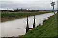 River Steeping, sluice at Thorpe Culvert Pumping Station in PE24 4QU