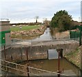 Wold Drain arriving at Steeping River Pumping Station in PE24 4QU
