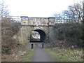 Bridge under the railway at Walton Colliery Nature Park in WF1 5RZ