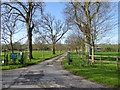 Private road to Manor Farm in BH21 5JE