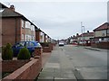 Ambleside Avenue, looking north-east in NE34 8PX