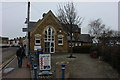 Queenborough library and Castle Cafe sign in ME11 5AQ
