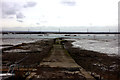 Slipway to The Hard at low tide in ME11 5EU