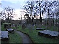 Churchyard of Moreleigh church in TQ9 7NT