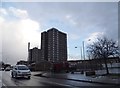 Tower blocks on Wood Lane, Dagenham in RM8 1LE