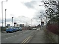 Crossing gates closing, Station Approach, East Boldon in NE36 0LT