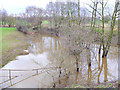 Flooded corner of field near Giant's Hall, Standish Lower Ground in WN6 8RY
