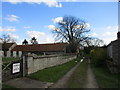 Lane by the churchyard, Swarby in NG34 8TH