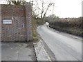 Slugwash Lane going south from private entrance in RH17 7GD