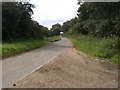 Country lane near Kipton Ash Farm in PE32 2SZ