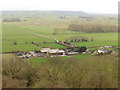 Looking down towards Ivythorn Farm in BA16 9RH