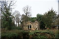 View of the ruins of the house in Warley Place in CM14 5LH