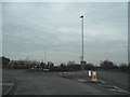 Roundabout on Woburn Road, Kempston in MK42 7HP