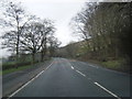 A62 Huddersfield Road leaving Delph in OL3 5QJ