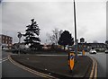 Roundabout on Hitchin Road, Stopsley in LU2 9AH
