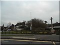 The green and war memorial at Cranfield in MK43 0BY