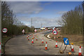 A new Road Traffic Island under construction in DE3 0DR