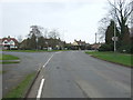 Road junction on Bedworth Road, Bulkington in CV12 9NE