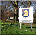 Sign of the 96th Bombardment Group Memorial Museum in NR16 2NZ