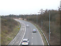 M6 Southbound access road from A49 at Junction 25 in WN4 0LB