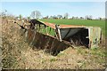 Collapsed barn by the A3066 in DT6 3SG