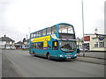 Bus on Rolleston Road, Wigston Fields in LE18 1HX