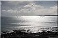 Looking out to Sea from Gyllyngvase Beach, Falmouth, Cornwall in TR11 4EB