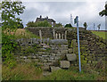 Public footpath to Heights Farm in BD20 5DL