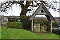 Lych gate at Church of the Holy Cross, Durley in SO32 2NU