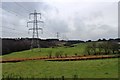 Pylon line at Barochan in Bishopton, Bridge of Weir and Langbank Ward