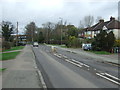 Looking north east on Shenley Road (B5378), Borehamwood in WD6 5RT
