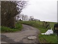The road to Garnacott Farm in EX38 7HQ