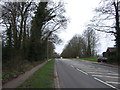 Looking north on Harpenden Road (A1081) in AL3 6HS