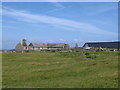 Ruined farm buildings at Glebe, Bressay in ZE2 9ET